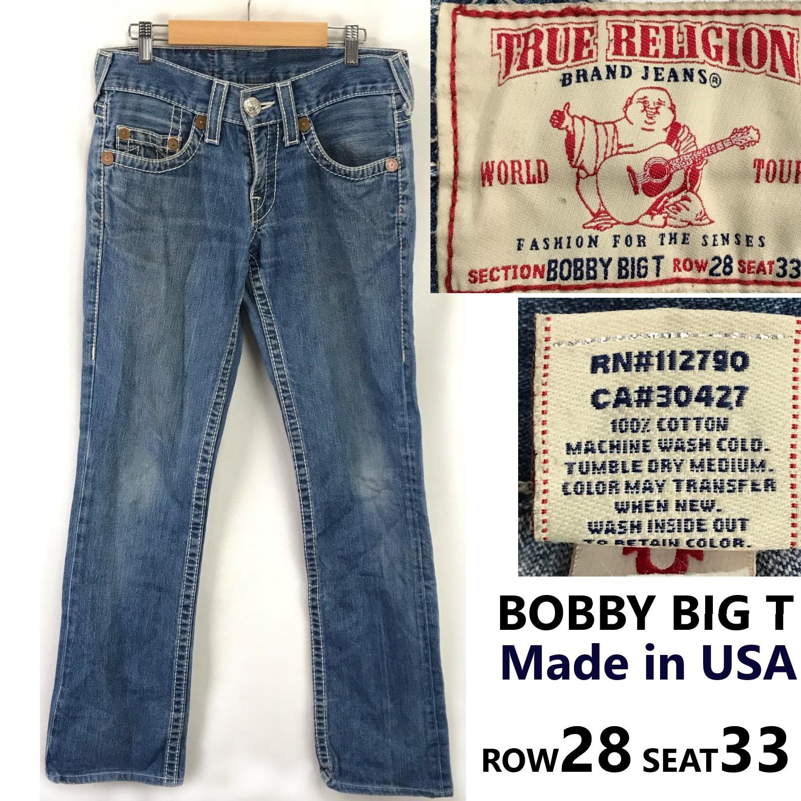 

США TRUE RELIGION BOBBY SUPER T Джинсы [ROW28/Мужские/Длина по внутреннему шву 81см] Джинсы(ИСПОЛЬЗОВАЛ)
