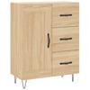 Highboard in Sonoma Oak Finish 69.5 x 34 x 180 cm Particleboard