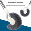Fish Tank Deep Cleaning Tool Long Handle Plastic Algae Brush for Aquarium Glass Corner Gap Dirt Removal