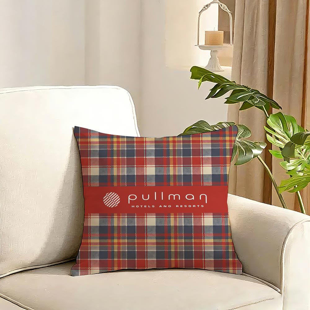 ppullman HHotelS Cushion Cover Reversible Plush Pillow Cover Soft Fluffy Home Decor for Sofa Bedroom