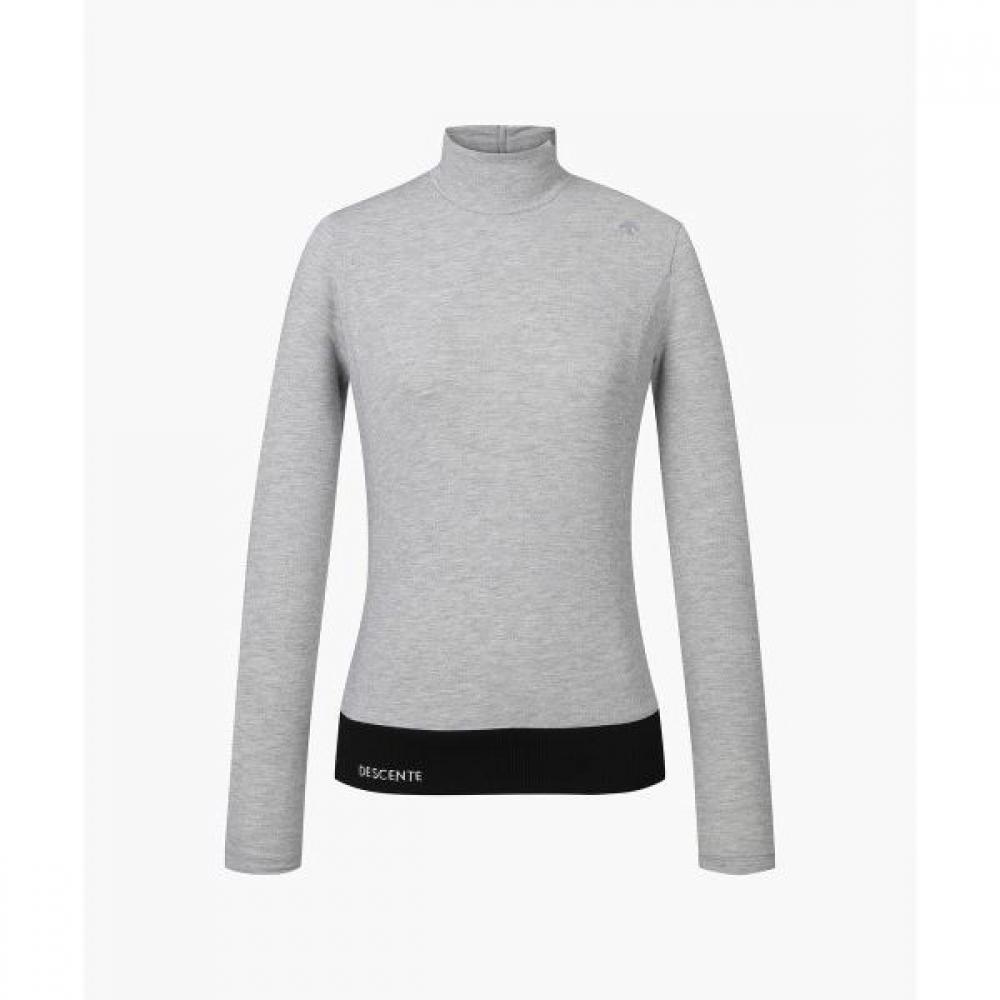 

DeScenTe Golf Women S Neck Tie Long Sleeve T ShirT MLGGMELANGEGREY/80