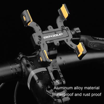 Soporte para Teléfono de Manillar con Abrazadera Antideslizante Estable Soporte para Teléfono para Ciclismo Soporte de Espejo Retrovisor para Bicicleta para