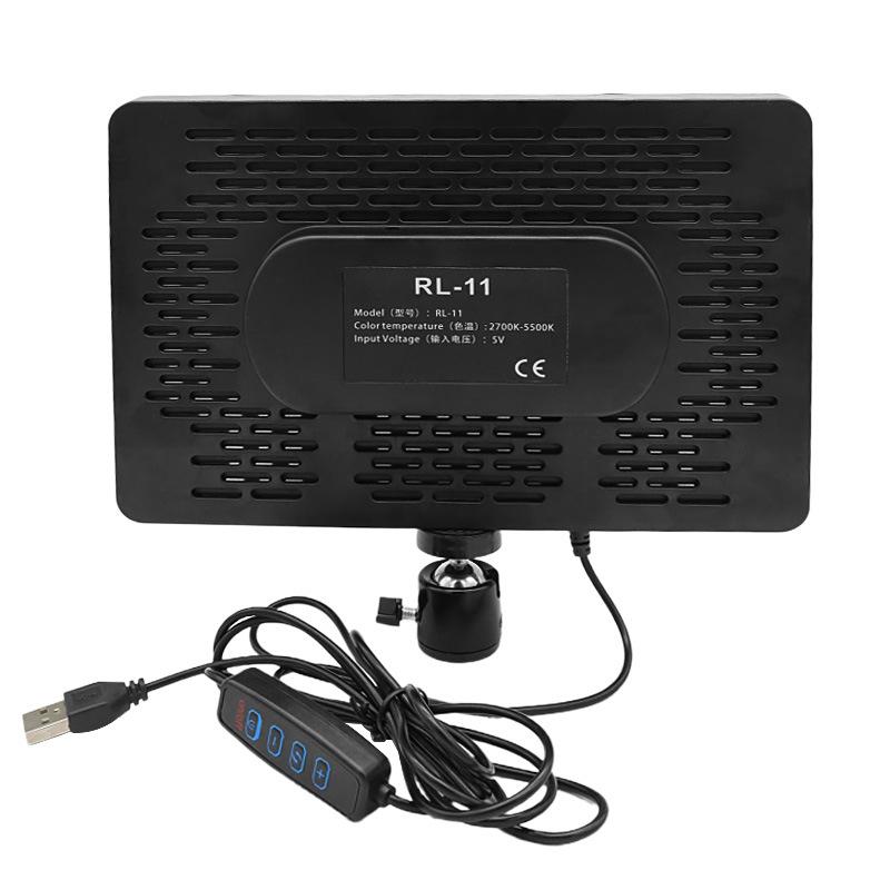 1Pc Mobile Phone Shooting Lighting Light Live Photography Special Filling Light LED Three-color Filling Light 11-inch Soft Panel Light