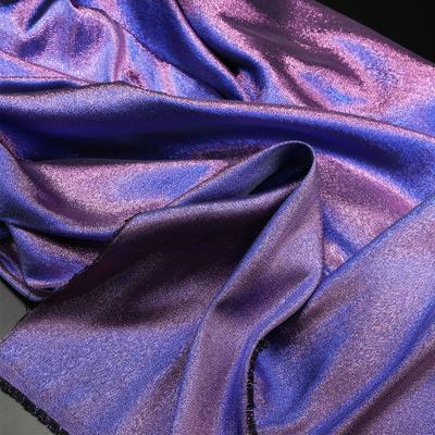 100/300cm Shiny Iridescent Gradient Brocade Fabric Stretch Glitter Fabric for Sewing Stage Costumes Designer Handmade Clothing