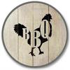 Metal Poster Round BBQ Beer Outdoor Wall Art Decor