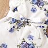 Floral Ruffle Sleeveless Baby Girl Romper Jumpsuit