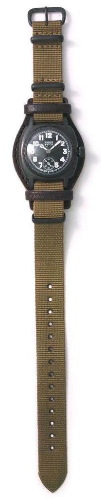 [Vague Watch Company] Wristwatch COUSSIN COAL MIL (Cushion Coal Mil) GUIDI & ROSELLINI with Leather Base CO-L-007-09BK Brown