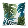 Watercolor tropical green leaf banana leaf Digital printing short plush pillow covers for sofa office cushion cover home goods