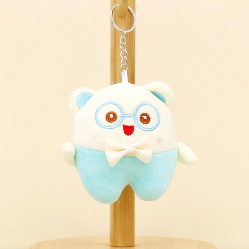 Cute Plush Bear Keychain Short Plush Stuffed Animal Adorable Cartoon Bear Gift