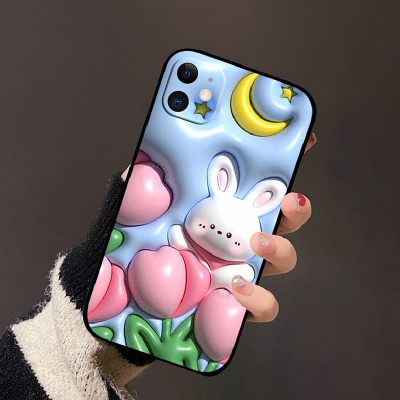 Para Capa de iPhone 11 Silicone TPU Macio Capas Protetoras de Telefone Para iPhone 11 Pro Max Estampa da Moda Para-choque à Prova de Choque Capas Traseiras