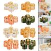 Divided Snack Serving Bowls Organizer Food Storage Box,Dry Fruit Tray with Lid,Creative,Fruit Serving Platter, for Fruit Kitchen