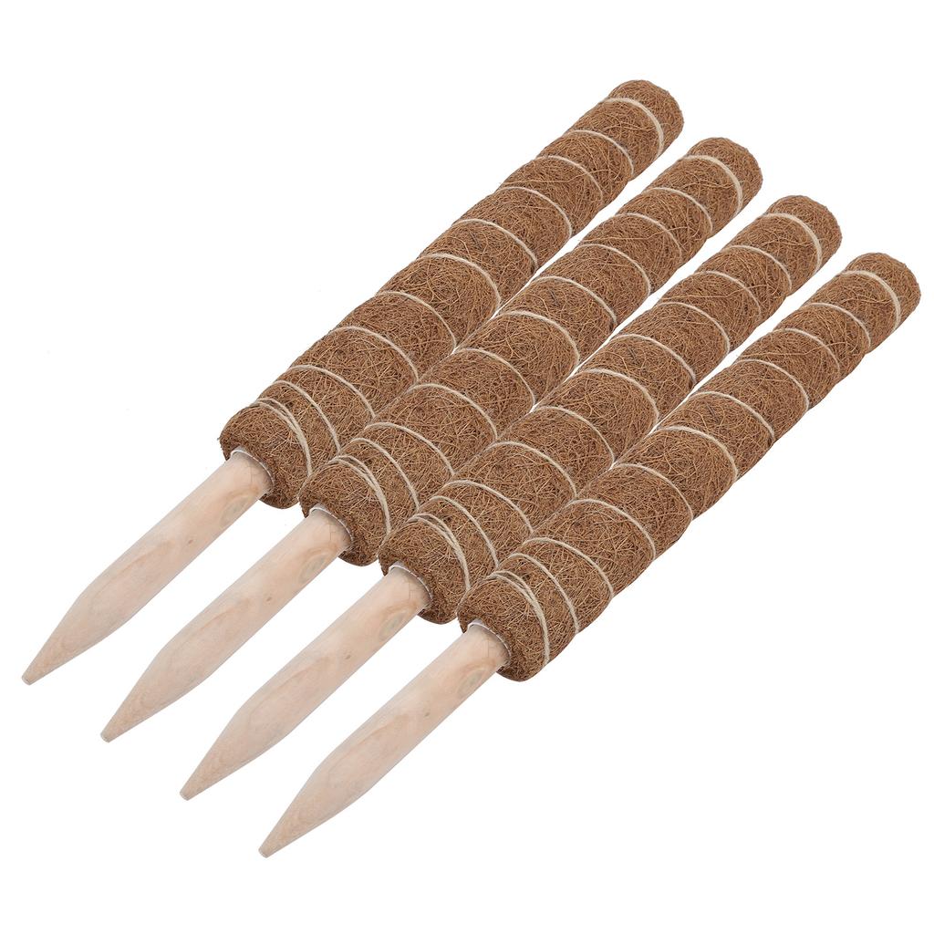 4PCS 45CM Coir Totem Pole Moss Stick Plant Climbing Support for Indoor Plant Support Extension