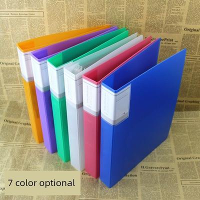 Large-Capacity A4 Folder 2-Hole Punch Loose-Leaf Binder File Storage Folder File Binder Two-Hole Folder Lever Arch File
