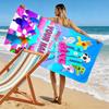 Custom Fall Guys Print Beach Towel, Large Soft Quick Dry Towel for Beach Camping Swimming