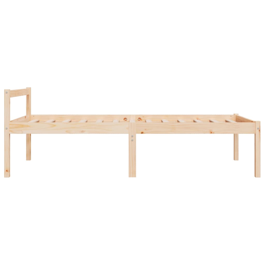 Vidaxl Bed For Seniors, 75X190 Cm, Solid Pine Wood