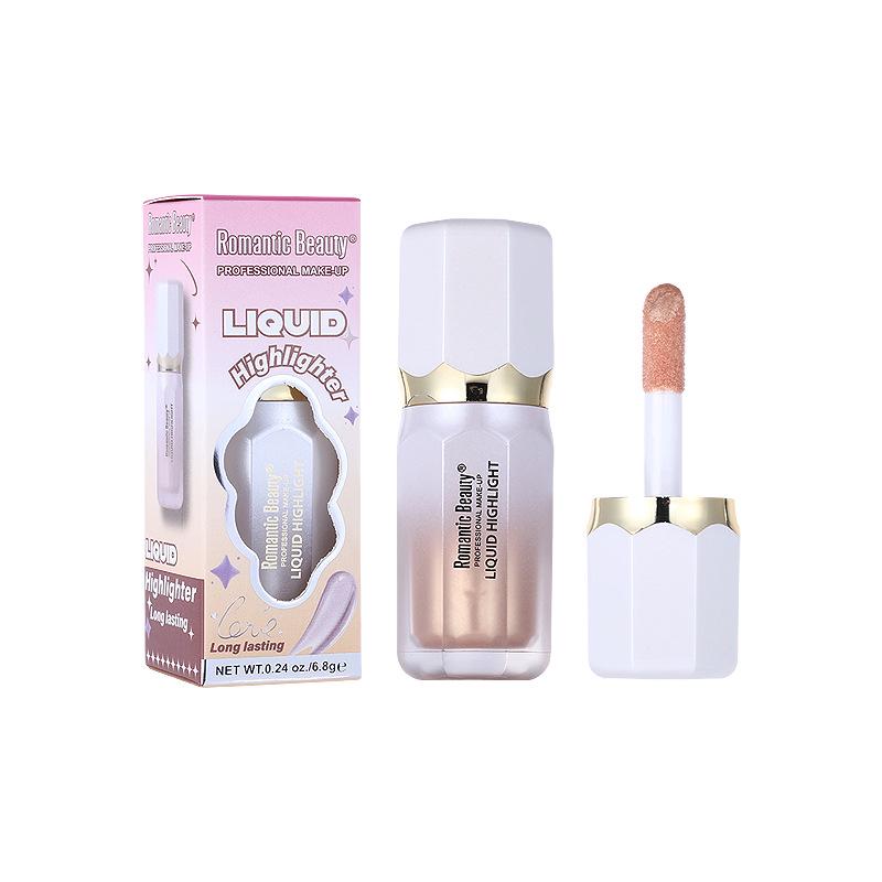 Cross-Border E-commerce Liquid Highlighter: Long-Lasting, Fine Glitter Contour to Brighten and Sculpt Skin Tone.