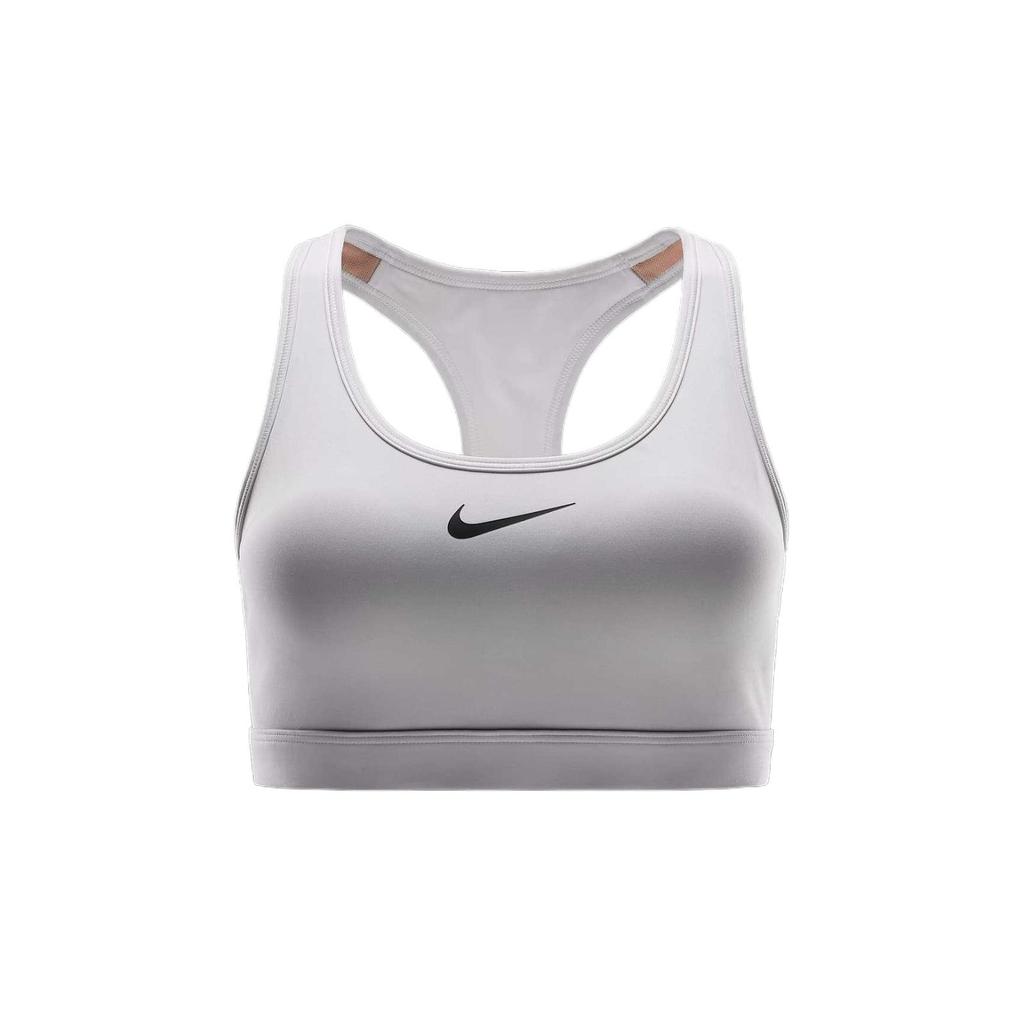 Nike Swoosh Medium Support Skin-Friendly Fashion Soft Solid Color Sports Bra Women underwear White DX6821-701