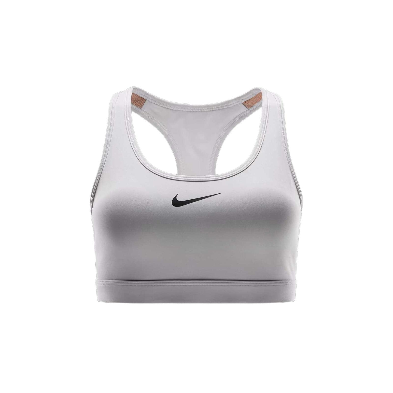 Nike Swoosh Medium Support Skin-Friendly Fashion Soft Solid Color Sports Bra Women underwear White DX6821-701 S