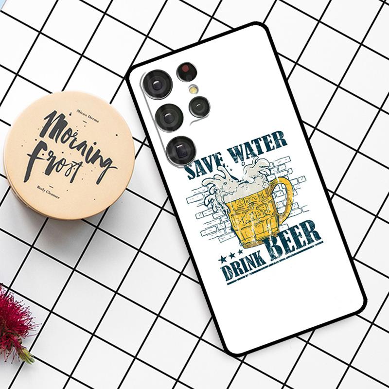 

Men Drink Beer Case For Samsung Galaxy S25 Ultra S20 S21 S22 S23 S24 Ultra S9 S10 Plus S25 FE Phone Cover Galaxy S23 Plus
