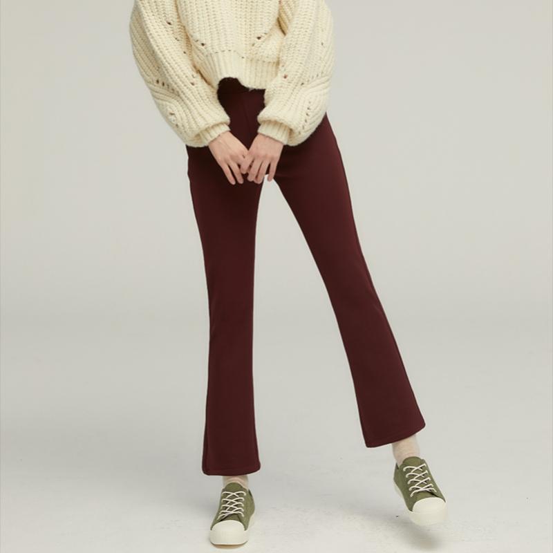 Baiyu Semi Flare Fit Fleece Pants 3 Options Ptaw