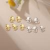 5pcs/Lot Stainless Steel Cute Animal Charms For Jewelry Making Cat Squirrel Bee Owl Elephant Koala Pendant DIY Accessories