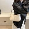 Women's Bag New Fashionable Retro Shoulder Bag Versatile Solid Color Texture Small Square Bag Fashionable Simple Style Commuting Underarm Bag