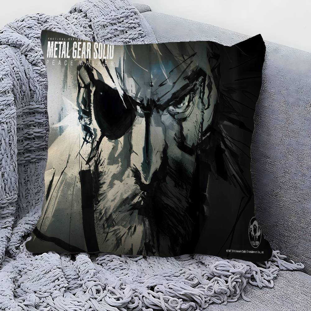 Metal Gear Solid Pillow Cushion Cover Pillowcase Living Room Sofa Home Decor Customized