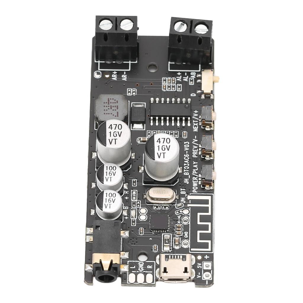 DIY Bluetooth Receiver Module Stereo 2x5W Bluetooth 5.0 Amplifier Board with 3.5mm Headphone Plug