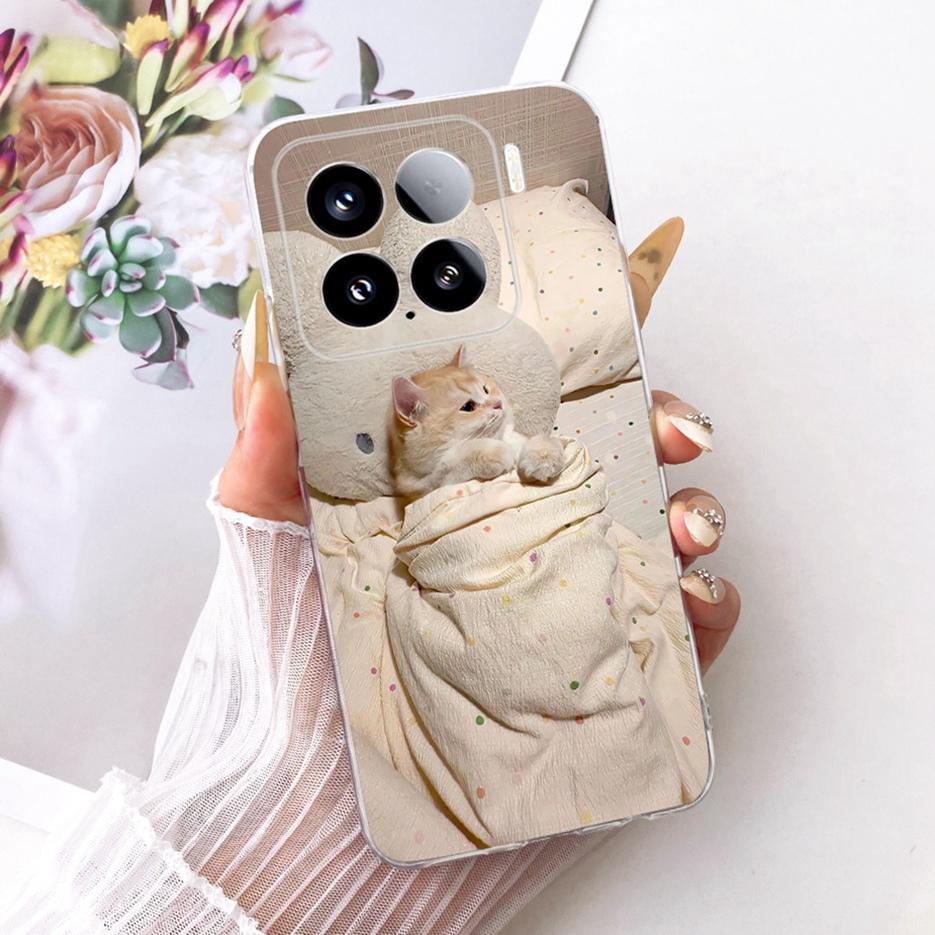 For Xiaomi Mi 15 Pro 5G Case Luxury Butterfly Painted Cover Soft Silicone Phone Case For Xiaomi 15 Pro Mi15 Pro 5G Fundas Bumper