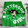 1PC The Powerpuff Girls printed blanket, all season lightweight home office outdoor nap multifunctional blanket A6