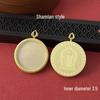Tibetan Thangka Gold Necklace: Non-fading, Waterproof GAU Box Pendant, Multi-size Options