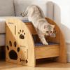 Dog Stairs for Small Dogs Wooden Pet Ramp for Bed Couch Car Non-Slip 2-Step Ladder for Small Old Short-Legged Puppy Cat