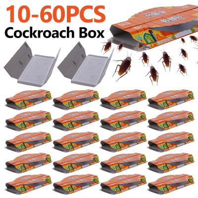 60-10PC Indoor Roach Traps Sticky Pest Control Trap Adhesive Glue Traps for Roaches Insects Indoor Home Pest Bug Insect Control