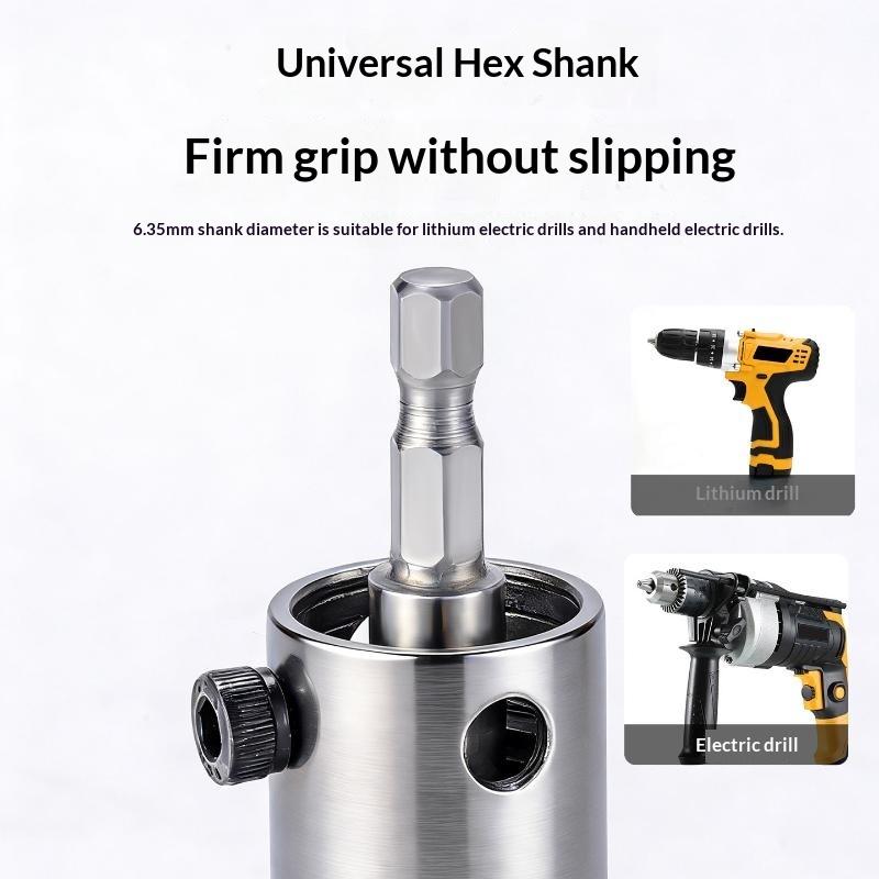 Broken Pipe Extractor Tool For 1/2" 3/4" 1" Pipes - Internal Pipe Wrench For Electric Drill | Quickly Removes Rusted/Damaged