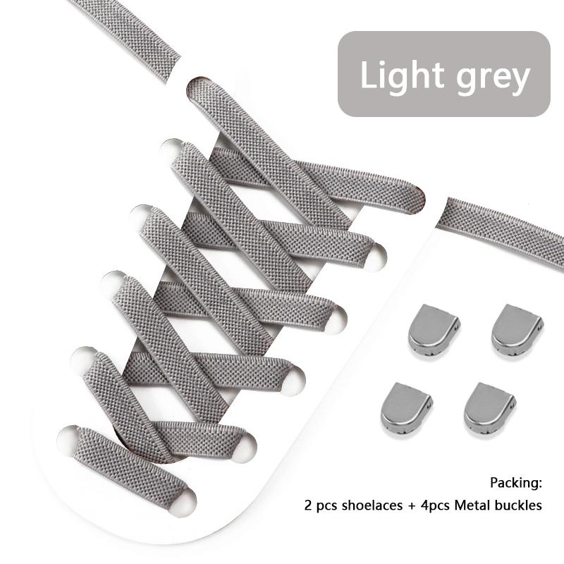 Elastic Laces Sneakers No Tie Shoe Laces 8MM Widened Flat Shoelaces Without Ties Kids Adult Sports Shoelace Shoes Accessories