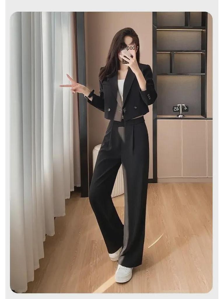 Damen 2024 Herbst/Winter Koreanischer Slim Fit Luxuriöser Business-Anzug