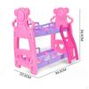 Assembly Dollhouse Bed Accessories Miniature Models Cute Cradle Unpainted