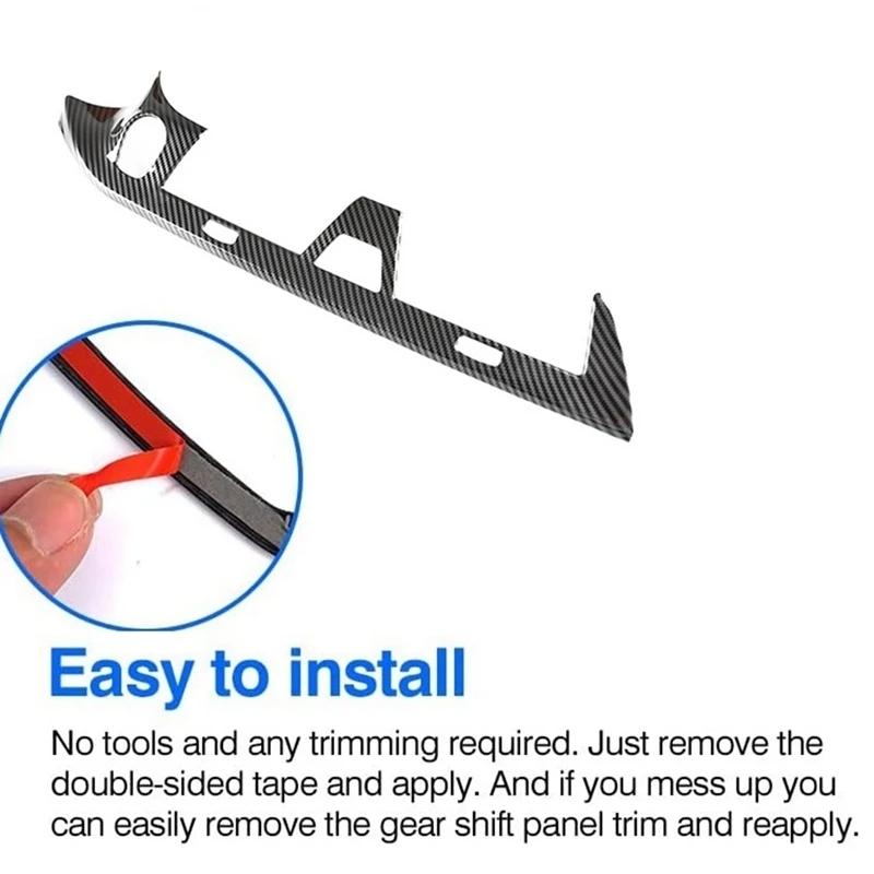 Pentru -BMW Seria 5 G30 2018-2022 Consolă auto din fibră de carbon Capac prize de aer condiționat Autocolant pentru cadru