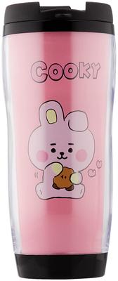 Planning BT21 Kunststoffbecher COOKY, Pink, H18 x J's Größe 7,6 cm