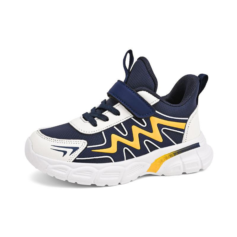 

Primary school students autumn new leather sneakers soft-soled dad shoes boys 2025 trend waterproof running shoes 39