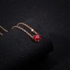 New accessories, European and American simple alloy chain crystal necklace, colorful fashionable heart-shaped zircon collarbone chain