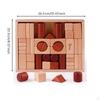 Wooden Building Blocks Beech Wood Stacking Block Puzzle Geometric Shape Sorter