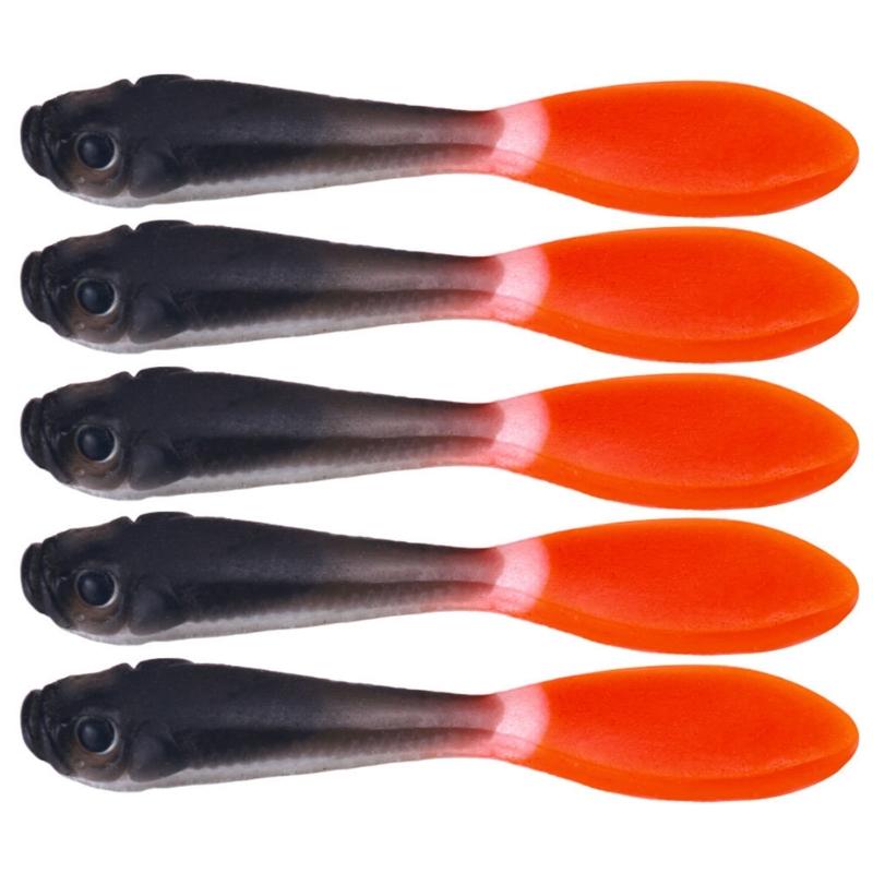 Zweifarbige künstliche Köder Angelköder Mini Softbaits Angelzubehör Swimbait Köder 7cm Wobbler Angelköder 5 Stück