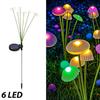 Solar Jellyfish Lights Mushroom Ground Plug Atmosphere Light Garden Decoration Lawn Lighting