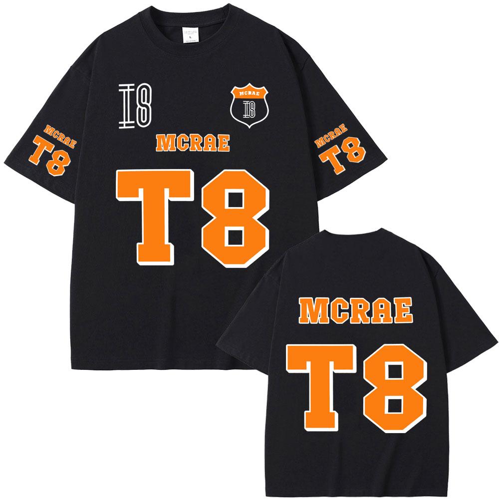 Singer Tate Mcrae T8 Graphic T Shirts Men Women Fashion Vintage Trend T-shirt Summer Male Casual Oversized Crewneck Short Sleeve