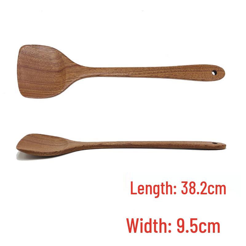 Zhi Shi Wenge Wood Non-Stick Kitchen Utensil Set
