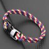 Novel Ethnic Rope Bracelet Men Handmade Braided Nautical Wrap Braclet Fabric Wish Braslet Outdoor Cycling Jewelry Pulseria Homme