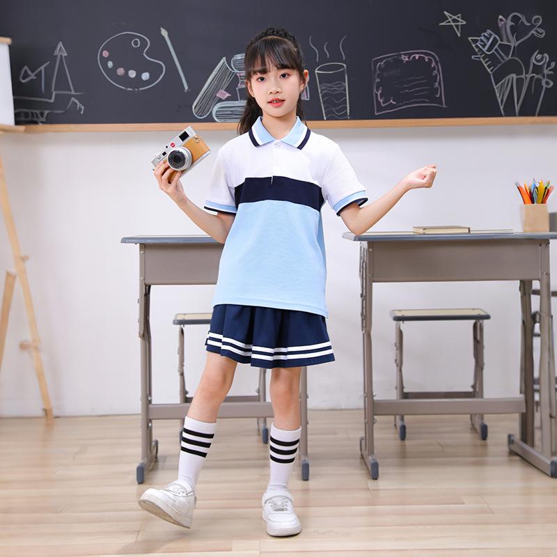 Children's Spring & Fall College-Style Long-Sleeve School Uniform Set