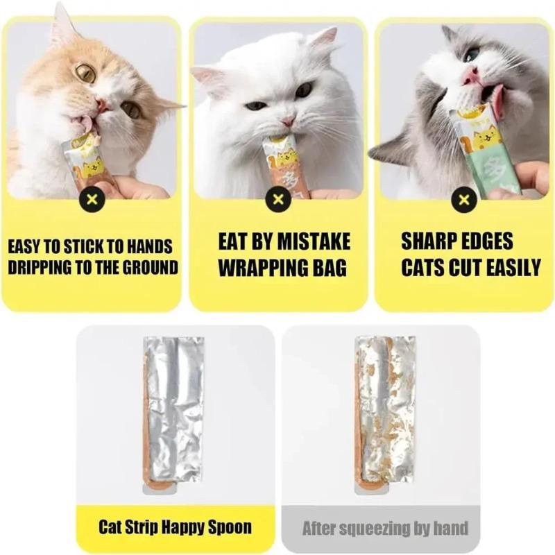Squeezing Spoon for Cat Strip Feeder Squeezer for Pet Feeding Spoon for Cat Products