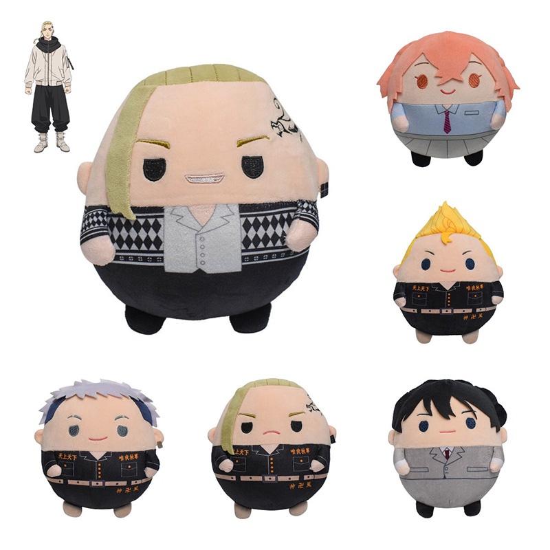 Tokyo Revengers Pluszowa Zabawka Sano Manjiro Hanaegoshi Ryuguji Ken Mikey Draken I Baji Bardzo Miękki Krótki Plusz Wypełnienie Bawełną PP)